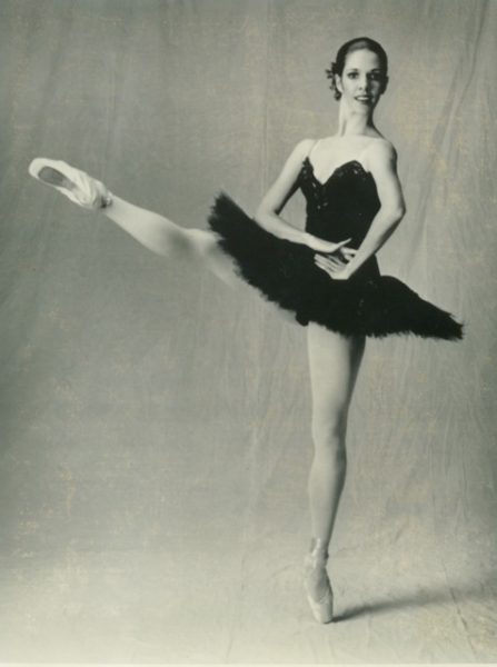 Black and White Dance photo of Melissa Hale Coyle Ballet pose 
